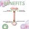 House of Beauty Rose Quartz Roller Kit For Toning, Tightening, Depuffing Face & Undereyes (3 Pcs)