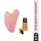 House of Beauty Rose Quartz Guasha Tool Kit For Double Chin, Jawline, Contour & Shapes Nose (3 Pc)