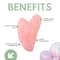 House of Beauty Rose Quartz Guasha Tool Kit For Double Chin, Jawline, Contour & Shapes Nose (3 Pc)