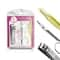 Majestique Compact Manicure Kit, Grooming Tools Scissors, Slanted Plucker, and Nail File - Multicolor