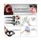 Majestique Dye Brush And Bowl Set For Hair Dyeing and Bleaching (6 pcs)