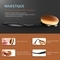 Majestique Oval Premium Case Soft Makeup Brush Set - (10Pcs)