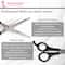 Majestique Multi Use Salon Scissor, Comfort Grip Sharp Scissors for Office Home - Multicolor