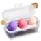 Majestique 3 Blender Box Blending Sponge Makeup Cosmetic Sponge (Color May Vary) (3Pcs)