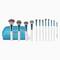 BH Cosmetics Poolside Chic Brush Set With Bag (12Pcs)