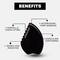 House of Beauty Black Obsidian Anti-Ageing Gua Sha Kit - (3Pcs)