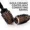 Alan Truman Gold Ceramic Blow Drying Brush - Large (1 Pc)