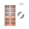 Bronson Professional Eyelash Set 3D False Long & Natural Eye Makeup L08 (10 Pair)