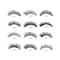 Bronson Professional Eyelash Set 3D False Long & Natural Eye Makeup L08 (10 Pair)