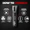 Beardo Ninja-X Pro Vacuum Trimmer - Black