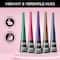 Faces Canada Magneteyes Color Eyeliner - Elegant Green, Glossy Finish, 24HR Long-lasting (4 ml)