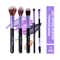 Matt Look Premium Synthetic Bristle Professional Face and Eye Makeup Brush Set - Multicolour (5Pcs)