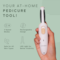 WINSTON Electric Callus Remover for Dead Skin Removal Pedicure Device - White (1Pc)