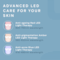 WINSTON 3 In 1 LED Light Therapy Face Mask - White (1Pc)
