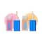 Makeup Revolution Disney Pixar's Finding Nemo X Revolution Deb And Flo Mini Lip Oil Set - Pink, Orange (2 Pcs)