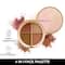 Faces Canada Second Skin 4 in 1 Face Palette, Blush + Contour + Highligher, Velvet Finish (14.5 g)