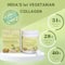 INJA Veg Collagen Peptide, 100% Vegetarian Collagen For Skin - Green Apple Flavour (150 g)