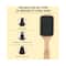 Bronson Professional Paddle With Strong & Flexible Nylon Bristles Wooden Hair Brush