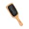 Bronson Professional Paddle With Strong & Flexible Nylon Bristles Wooden Hair Brush