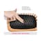 Bronson Professional Paddle With Strong & Flexible Nylon Bristles Wooden Hair Brush