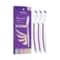 Bombae NOFuzzGIVEN Face Razor For Women - White, Purple (3Pcs)