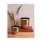 Seva Home Heirloom Classic Bloom Gold Candle (2 Pcs)