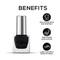 Renee Cosmetics Mattitude Nail Paint - Feather Black (10 ml)