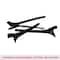 Vega Hair Clip Black Pack of 2 (22 g)
