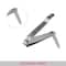 Vega Large Nail Clipper Silver Pack of 2 (VC2LNC-01) (50 g)