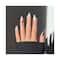 Gush Beauty Nailed It Reusable Luxury Press On Nails - Noir Swirl- Medium to Long Almond (8 pcs)