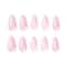 Gush Beauty Nailed It Reusable Luxury Press On Nails - French Pink Tips - Medium Almond (8 pcs)