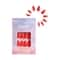 Gush Beauty Nailed It Reusable Luxury Press On Nails - Candy Apple Red - Medium Almond (8 pcs)