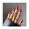 Gush Beauty Nailed It Reusable Luxury Press On Nails - Candy Apple Red - Medium Almond (8 pcs)