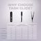 Tash Hair Glide Cordless Hair Straightener Brush - Noir (1 Pcs)