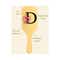 Allure Personalised Paddle Hair Brush Letter D