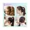 Majestique Soft Stretchable Hair Rubber Band Hair Ties Ponytail Holder (5 pcs)