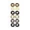 Majestique Soft Cotton Stretchable Rubber Band Hair Ties Ponytail Holder (12 pcs)