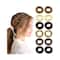 Majestique Soft Cotton Stretchable Rubber Band Hair Ties Ponytail Holder (12 pcs)