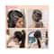 Majestique Multi Designs Cotton Stretchable Hair Rubber Band Ponytail Holder (11 pcs)