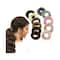 Majestique Multi Designs Cotton Stretchable Hair Rubber Band Ponytail Holder (11 pcs)