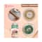 Majestique Multi Designs Cotton Stretchable Hair Rubber Band Ponytail Holder (11 pcs)