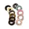 Majestique Multi Designs Cotton Stretchable Hair Rubber Band Ponytail Holder (11 pcs)