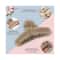 Majestique Soft Faux Fleece Fur Large Hair Clutcher Hair Claw Clips (3 pcs)