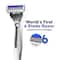 LetsShave Pro 6 Portable Razor and Transparent Shave Gel (4 pcs)