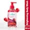 mCaffeine Brightening Raspberry Body Wash, Fruity Raspberry Aroma, Vitamin C Rich & 5% Glycerine (300 ml)