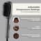 Winston Hair Straightener Brush with Ceramic Coated Anti-Burn Bristles - Grey