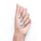 Gush Beauty Nailed It Reusable Luxury Press On Nails with Application Kit - Ocene Cat Eye