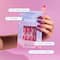 Gush Beauty Nailed It Reusable Luxury Press On Nails with Application Kit - Pearl Crystals
