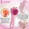 Majestique Premium Baby Hair Brush Comb Set for New Born - Pink (2 pcs)