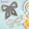 Majestique Pearl Crystal Bow Hair Clips (2 pcs)